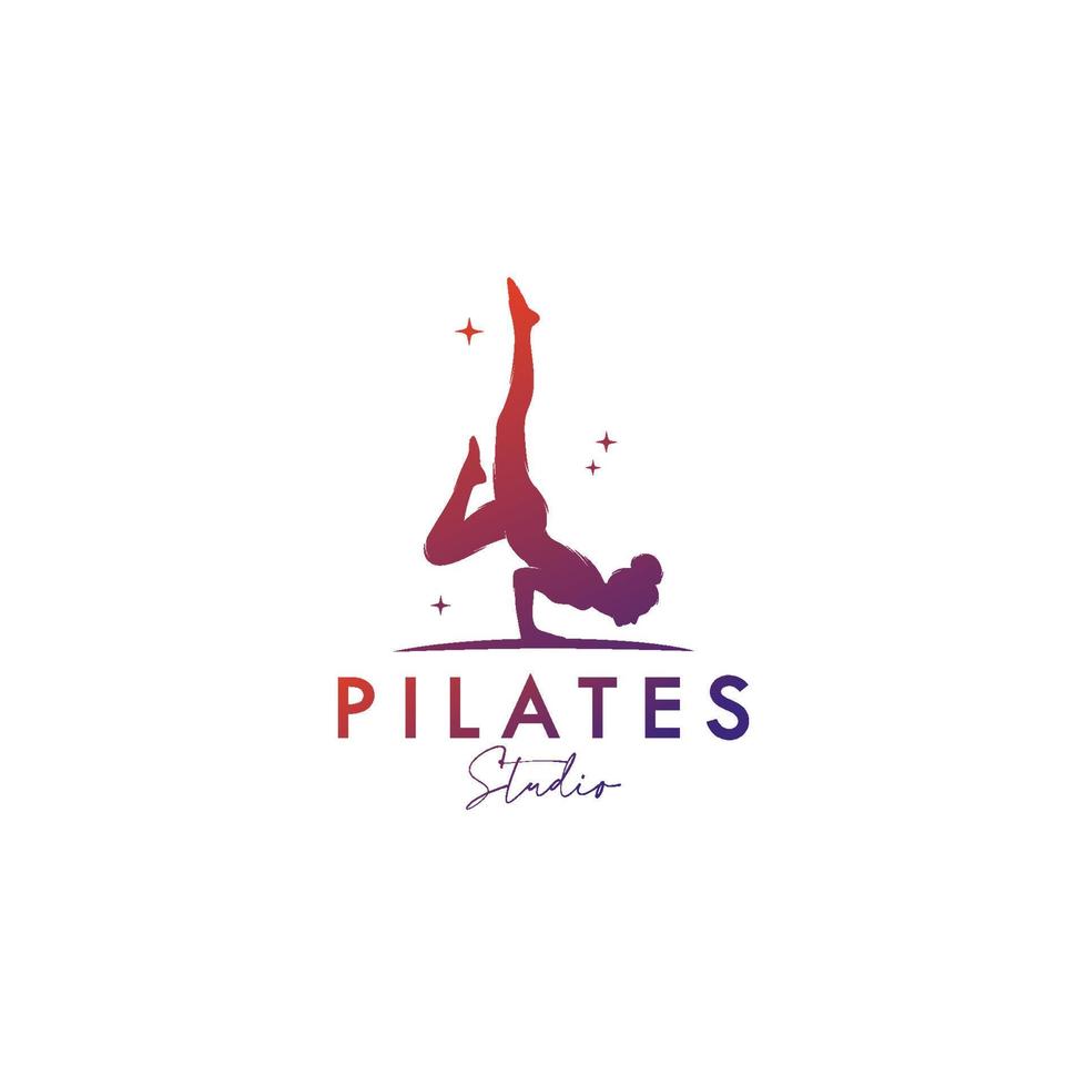 Colorful Abstract Gymnastic Logo Icon for Programs,Training vector