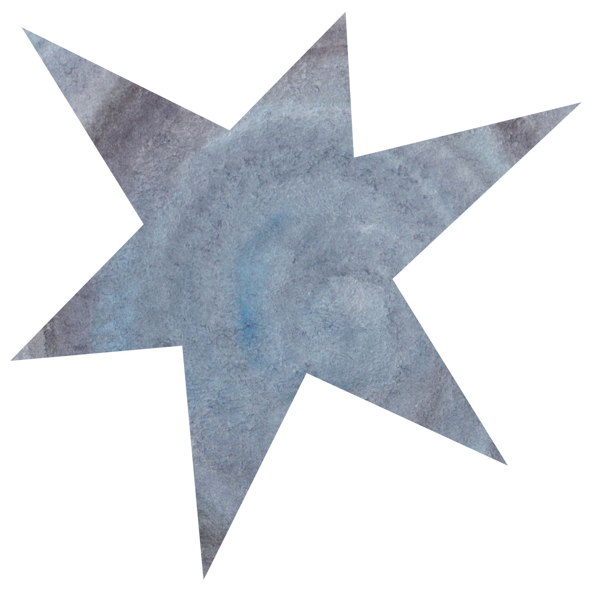 Blue watercolor star. Celestial element, space, sky 11154340 PNG