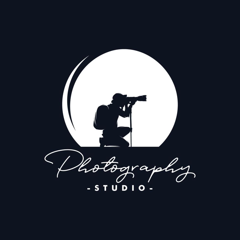 inspiración de vector de diseño de logotipo de fotógrafo