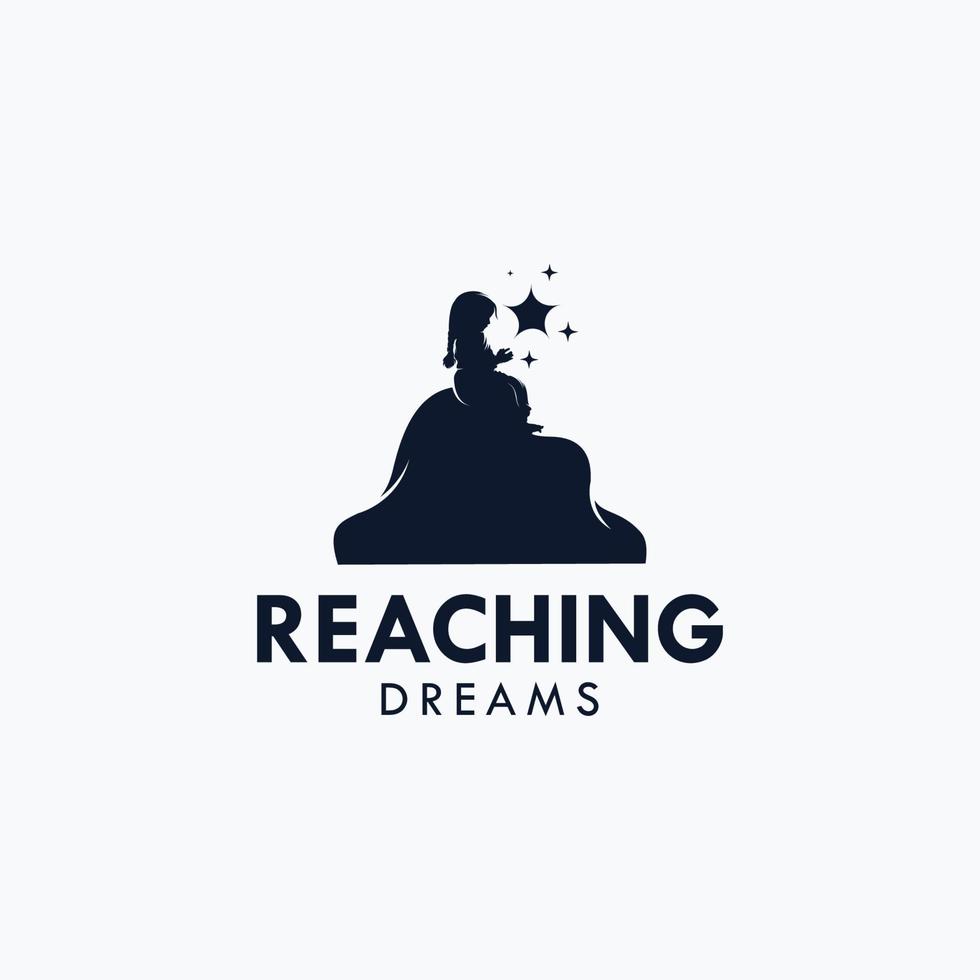 Colorful Child Dream Logo Design Template vector