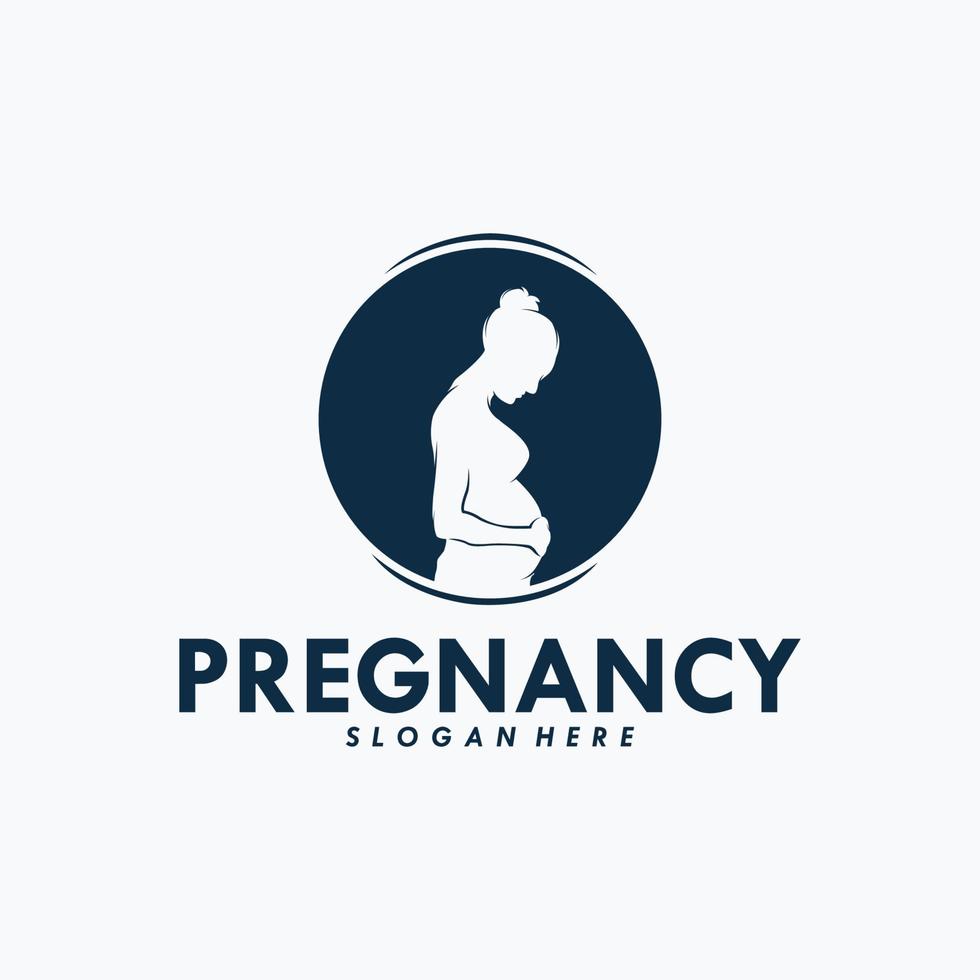 Pregnancy Logo Design Vector Template