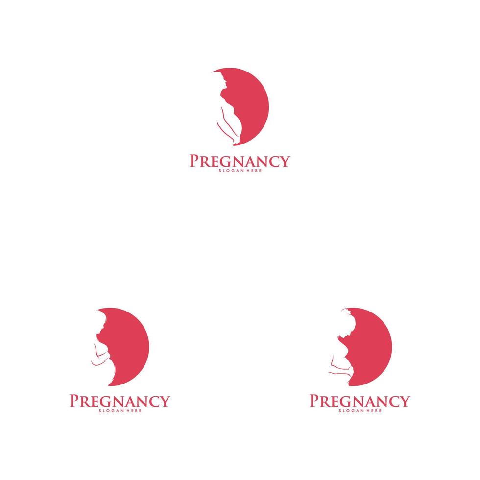 Pregnancy Logo Design Vector Template