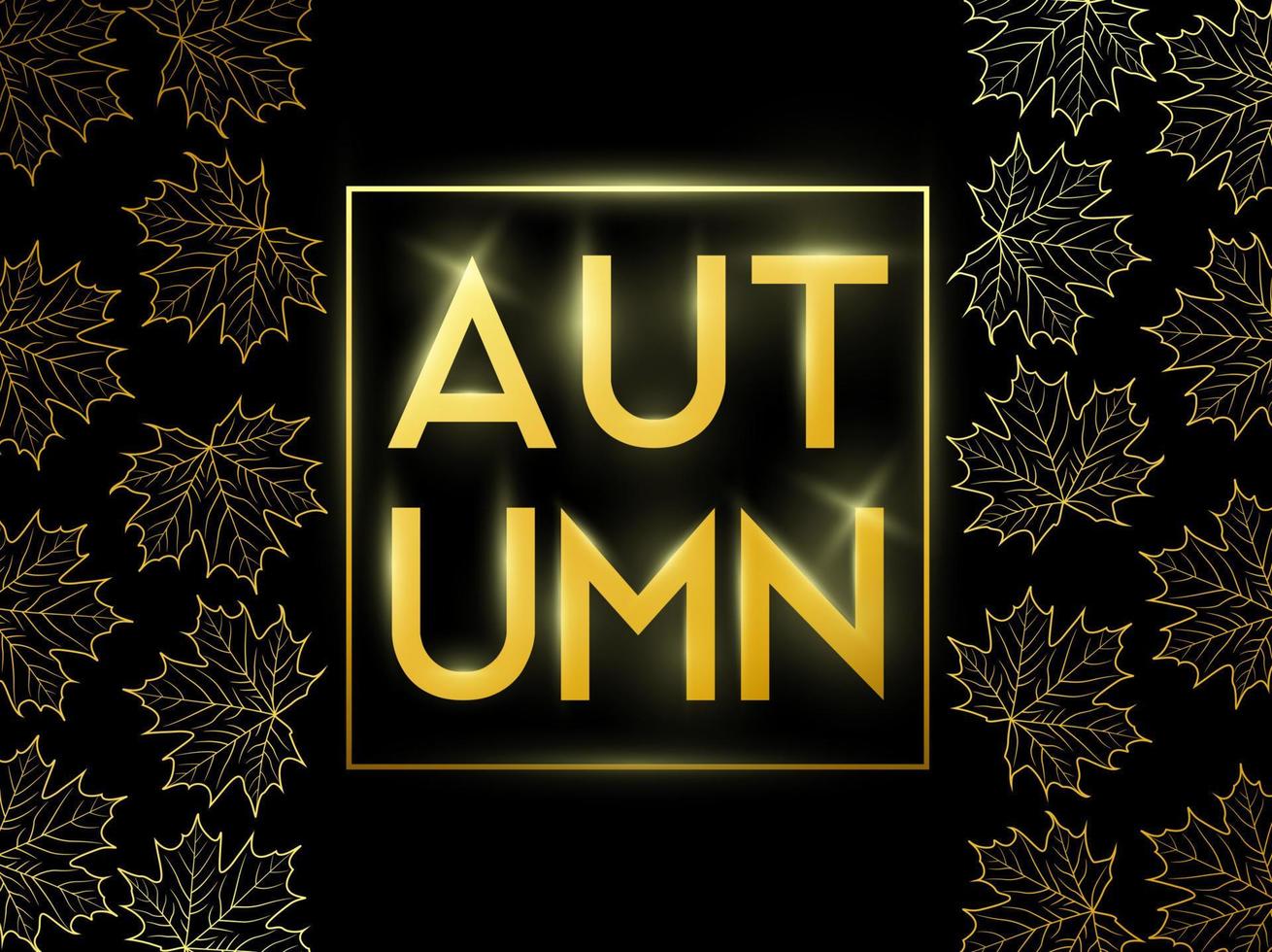 Autumn leaves background vector