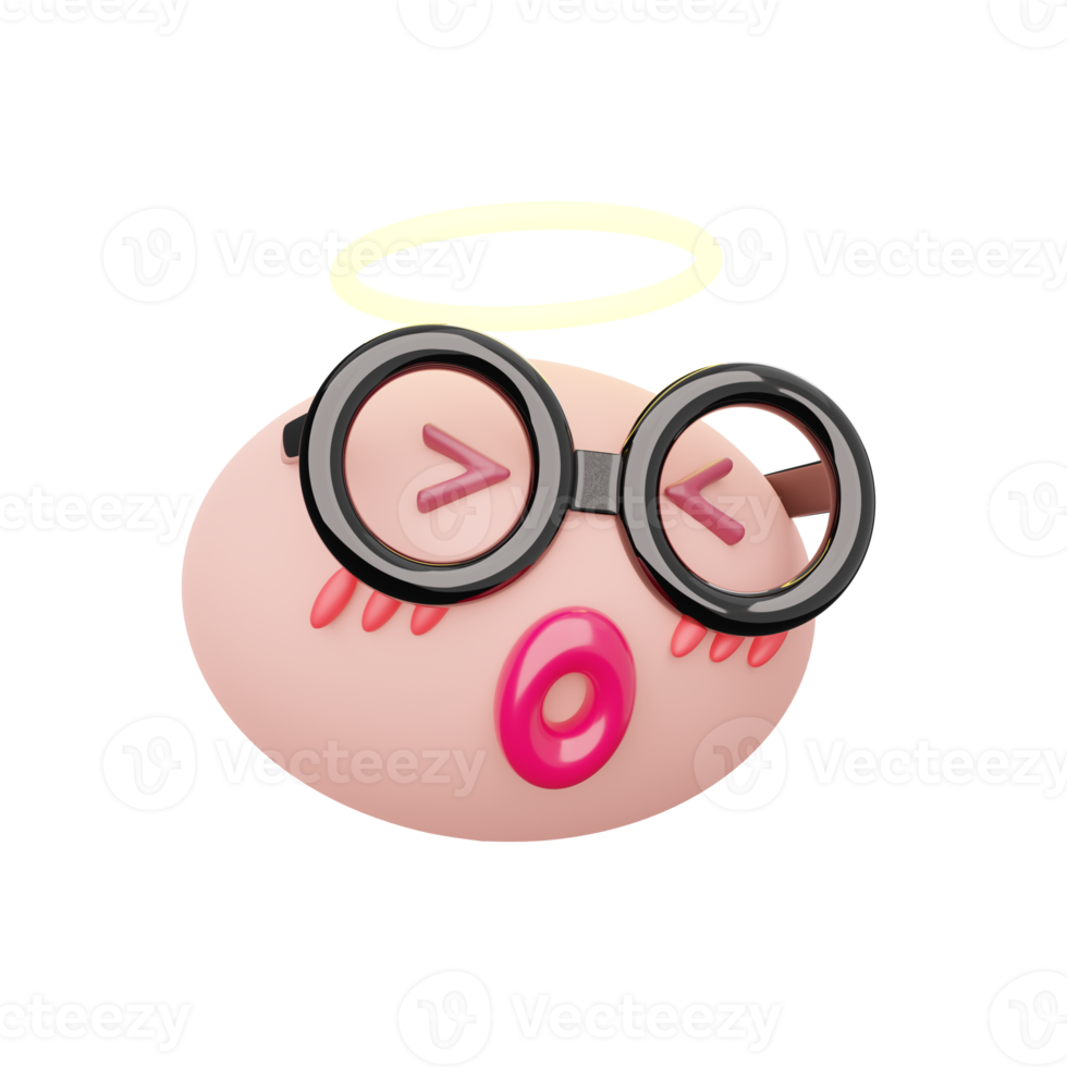 cute cartoon on png or transparent background for new products, promotions, advertisements, 3d images.