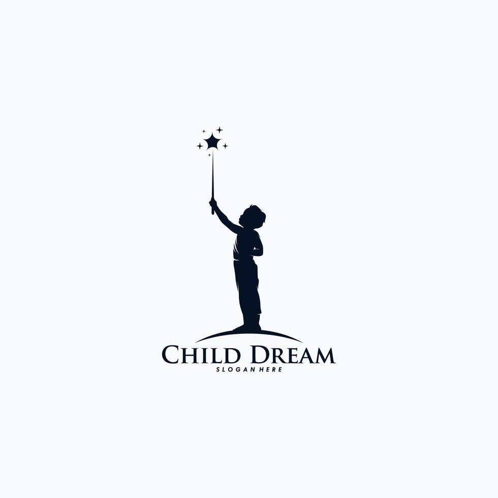 Kid Dream Logo design vector