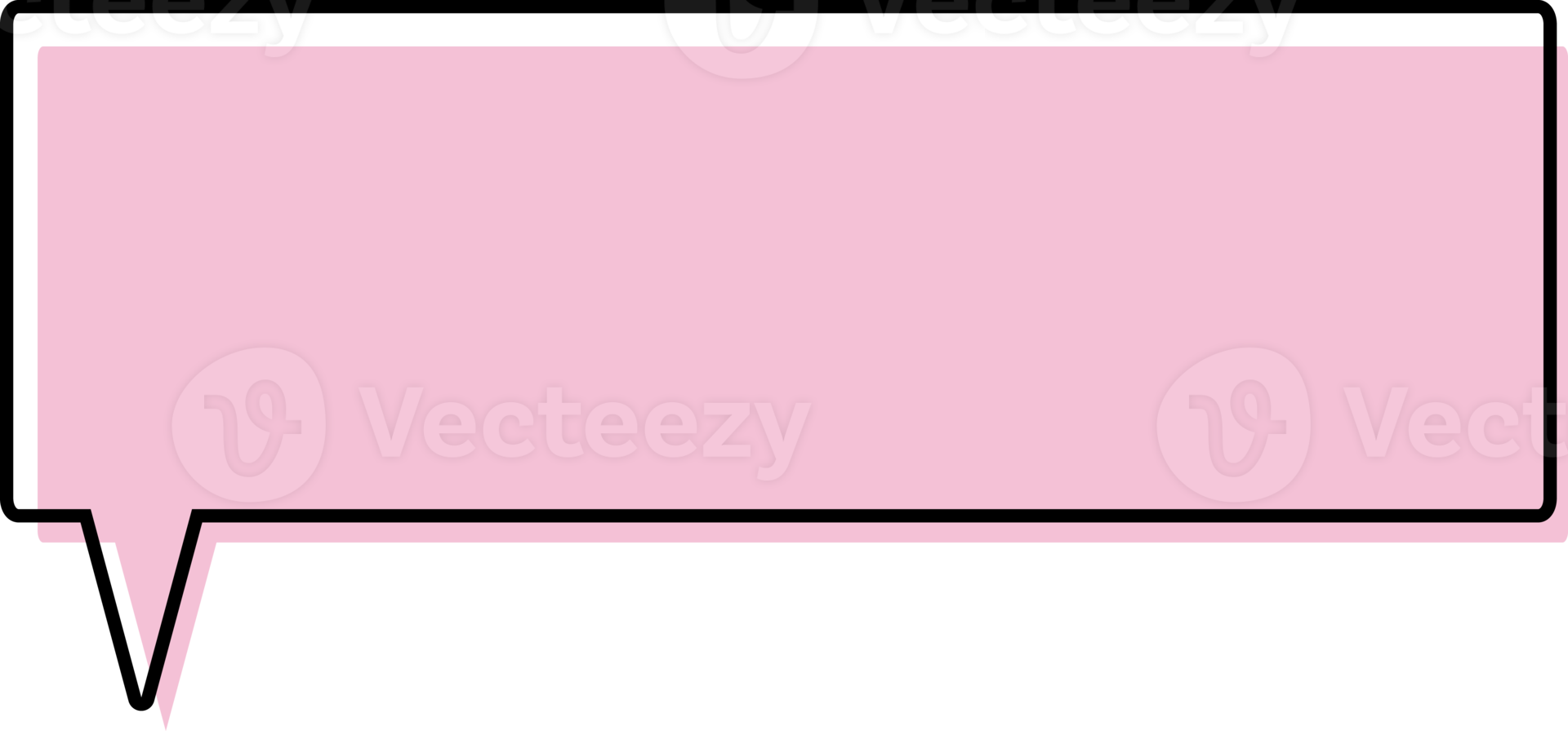 pink quotes box, speech bubble, text box decoration png