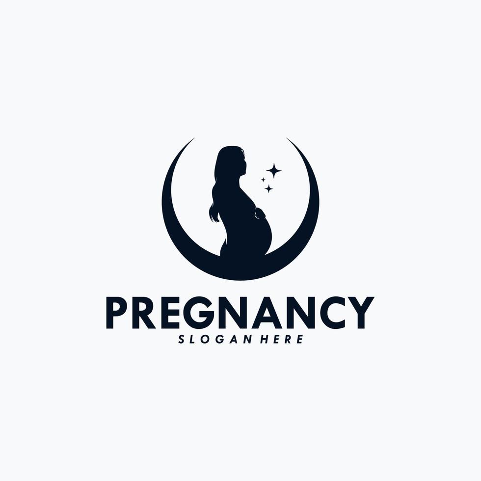 Pregnancy Logo Design Vector Template