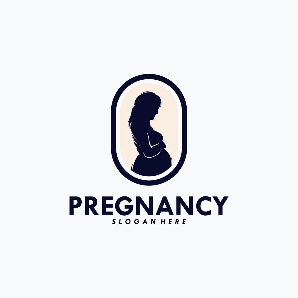 Pregnancy Logo Design Vector Template