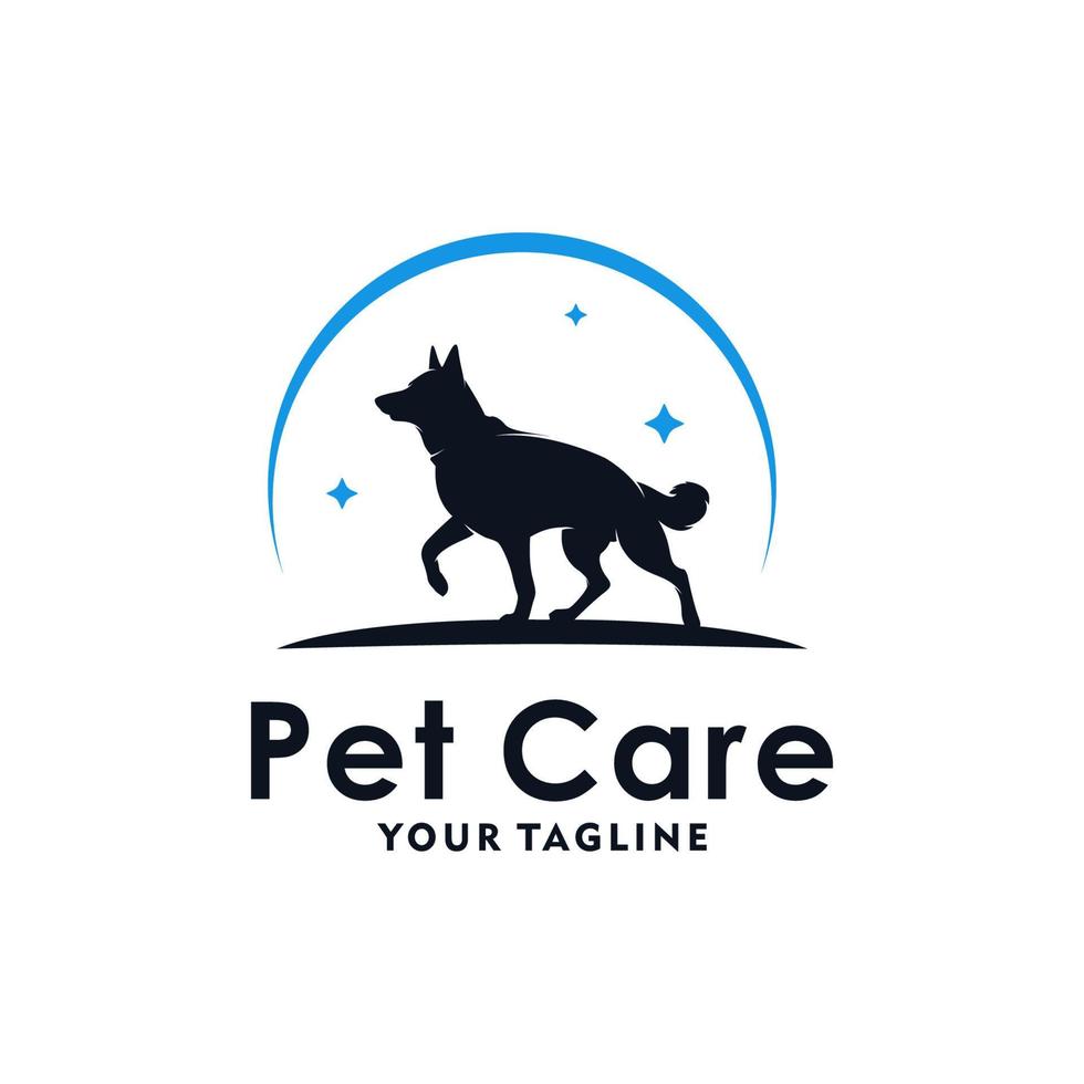Pets Care Logo Template Design Vector