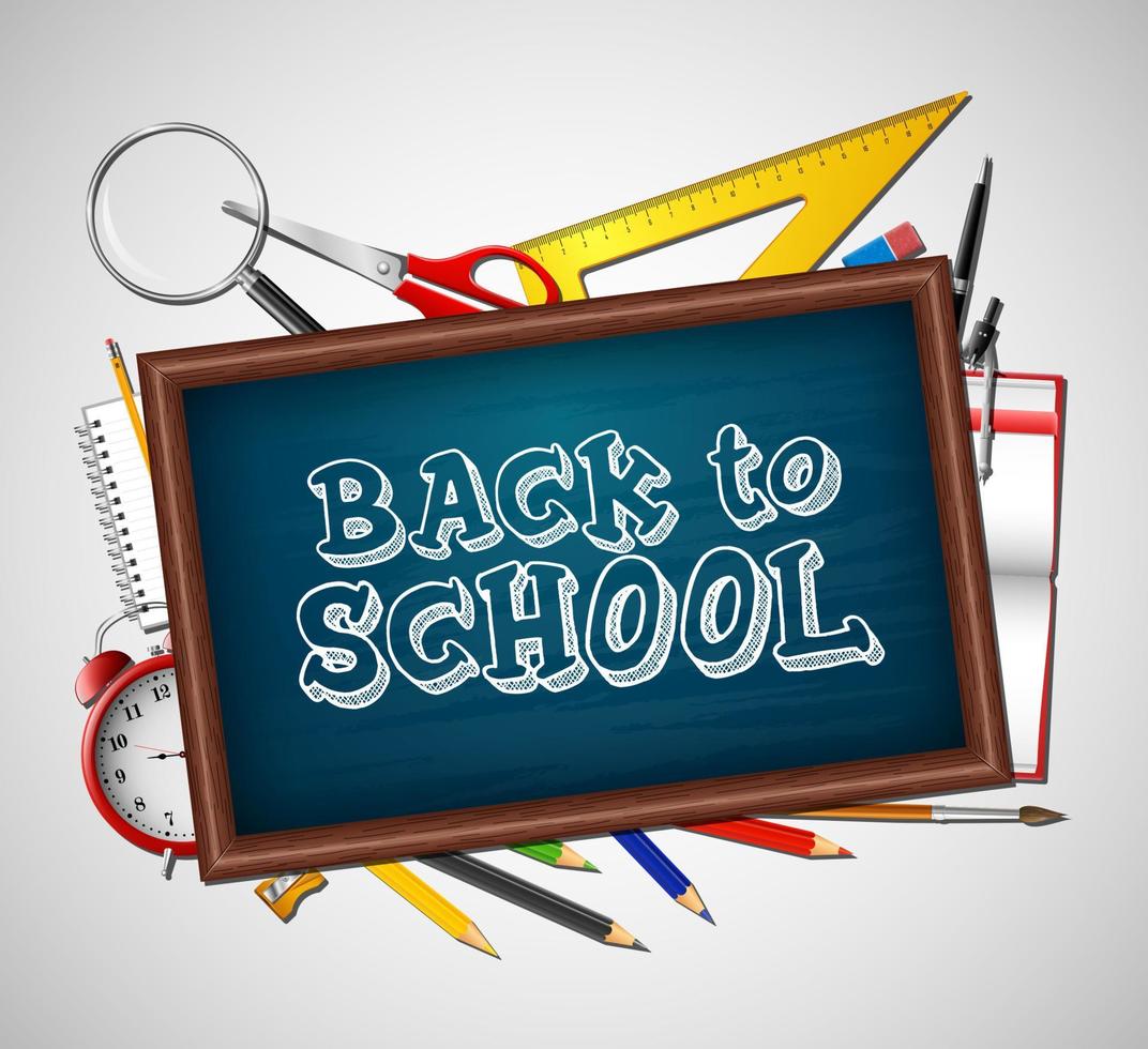 Back to school background vector