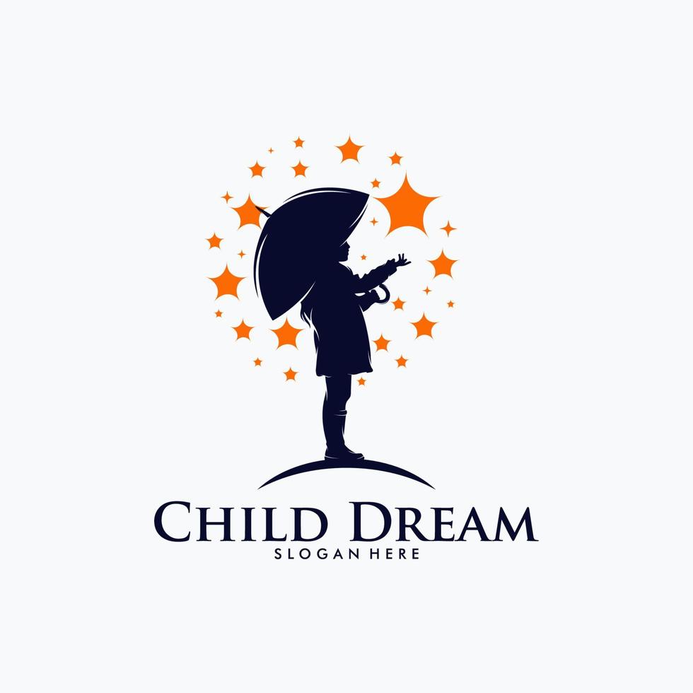 Reaching Stars Logo Design Template vector