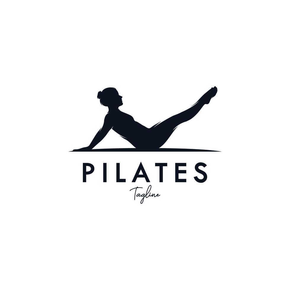 Pilates Yoga Logo Identity design vector