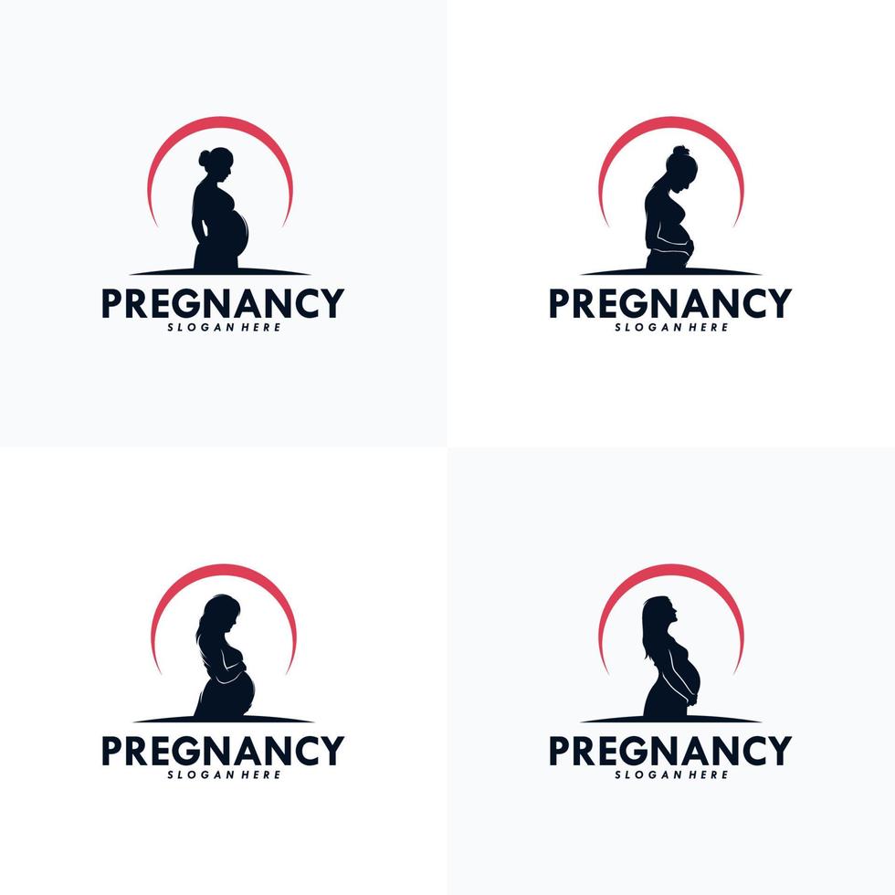 Pregnancy Logo Design Vector Template