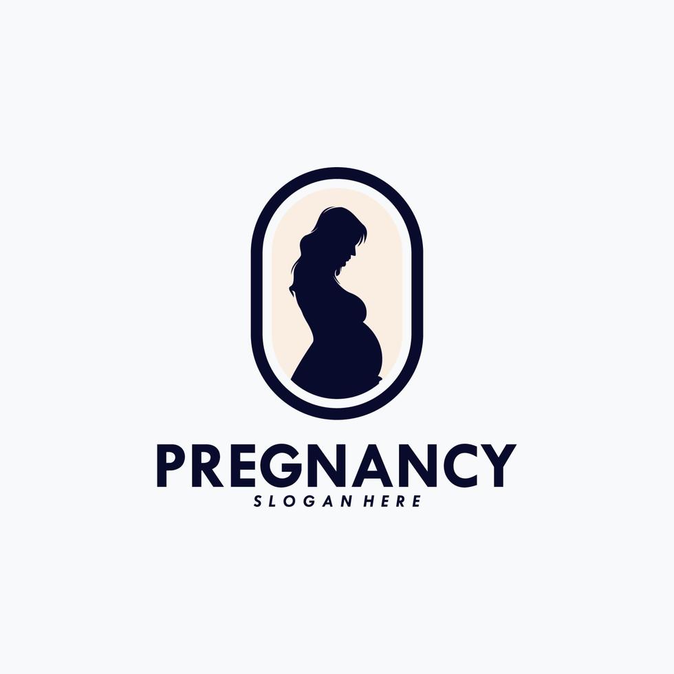 Pregnancy Logo Design Vector Template