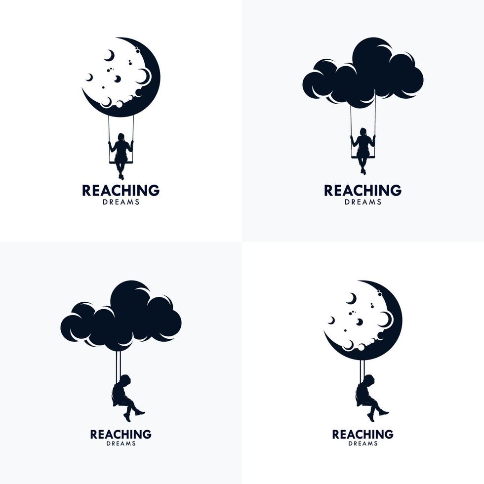 Reaching Dreams Logo Design Template vector