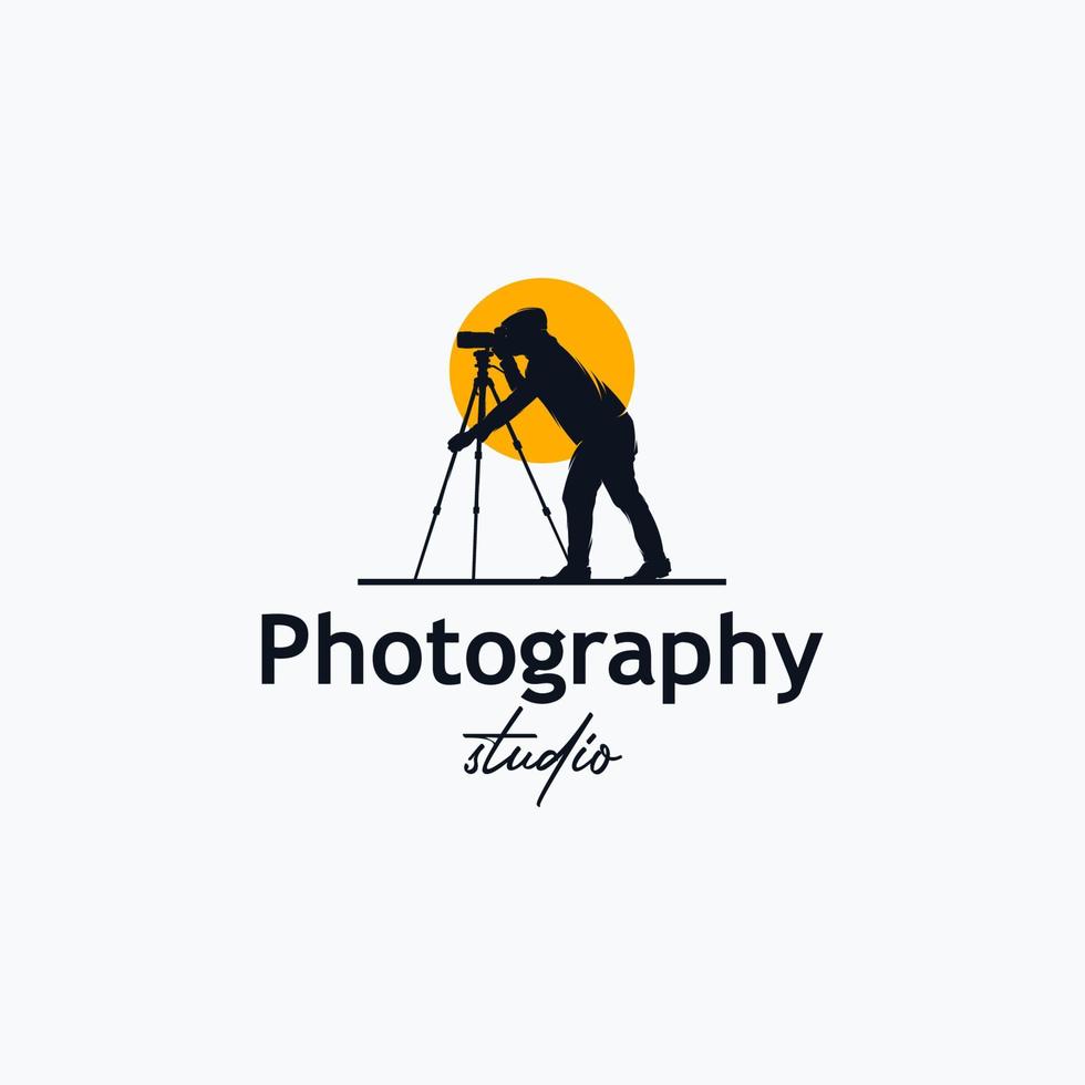 inspiración de vector de diseño de logotipo de fotógrafo