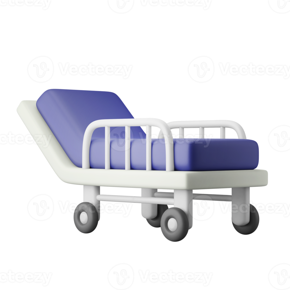 ziekenhuis bed 3d icoon illustratie png