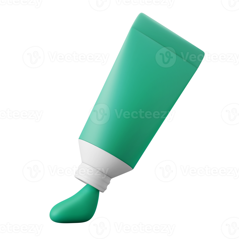 gel paste medicine ointment tube 3d illustration icon png