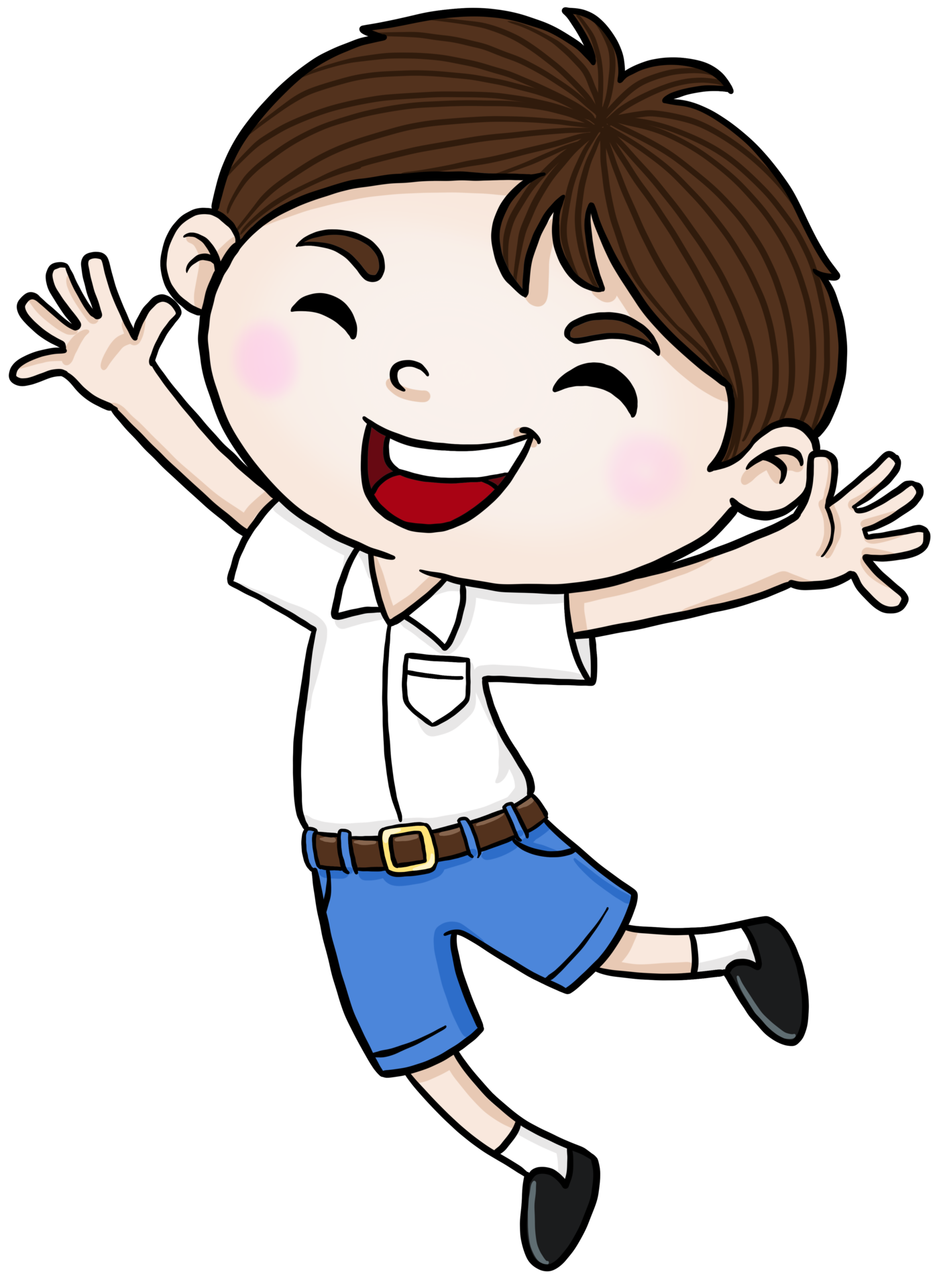 Free cartoon student boy happy colorful 11155585 PNG with Transparent  Background
