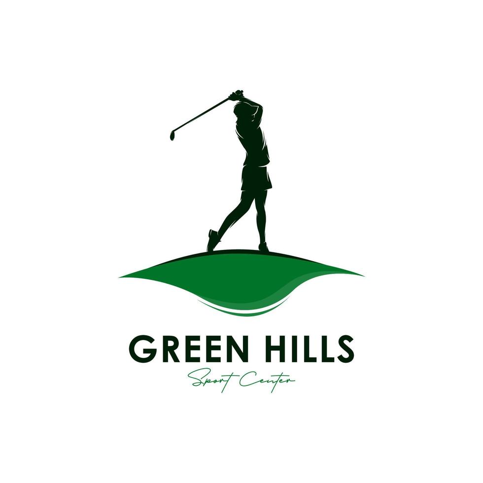 golf logo icon vector design