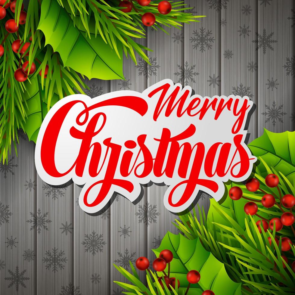 Christmas red background with christmas elements vector