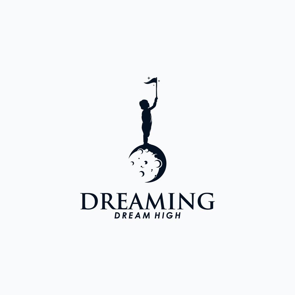 kids dream logo design vector