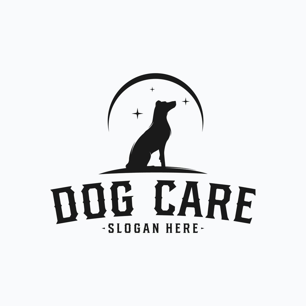 vector de diseño de logotipo de cuidado de mascotas
