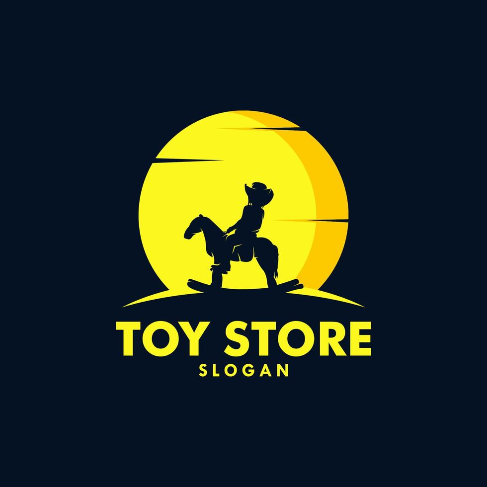 Kids toy shop logo design vector