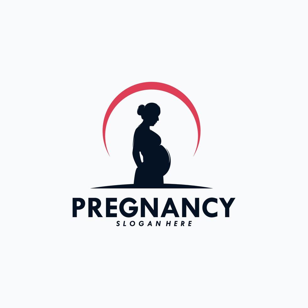 Pregnancy Logo Design Vector Template