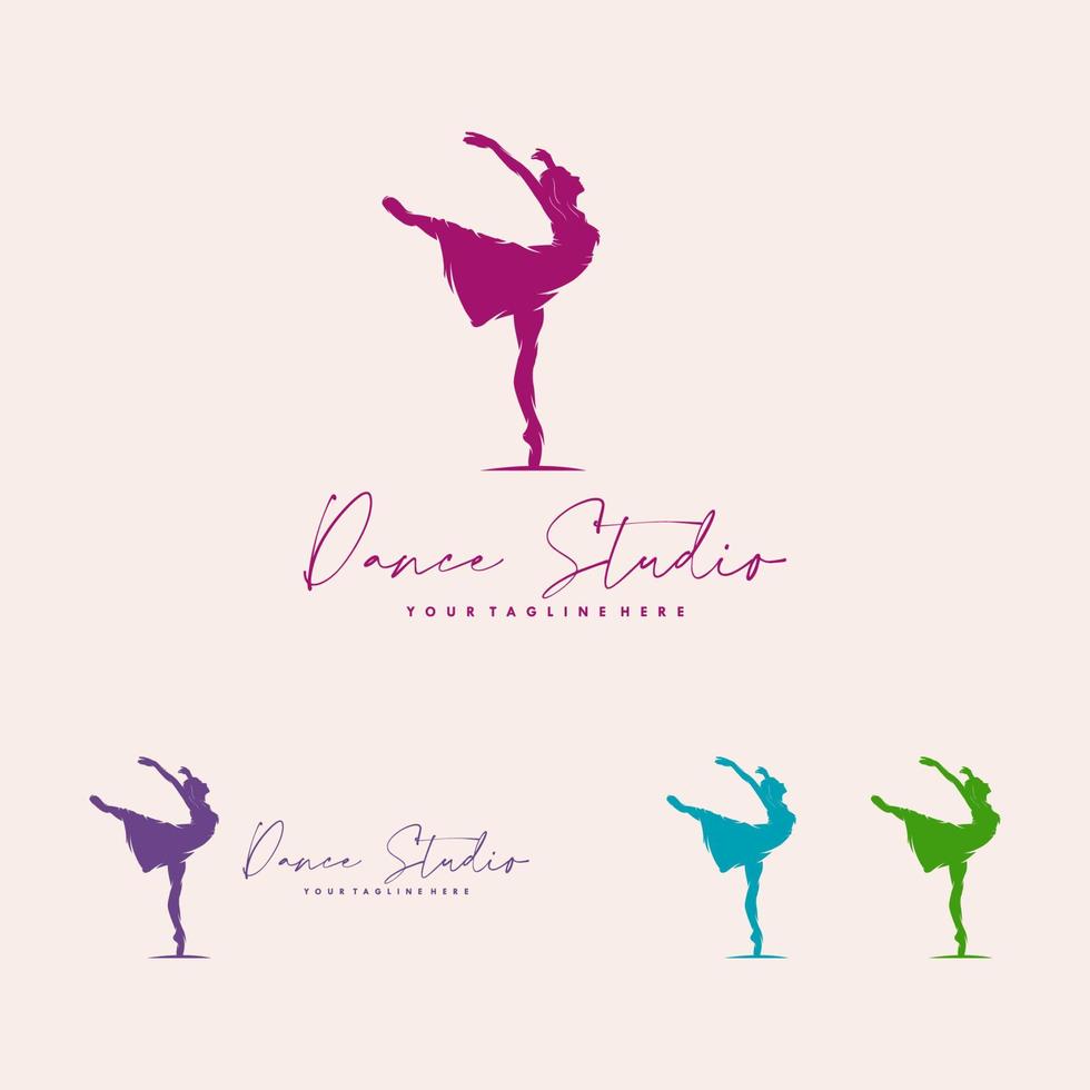 Logo for a ballet or dance studio vector