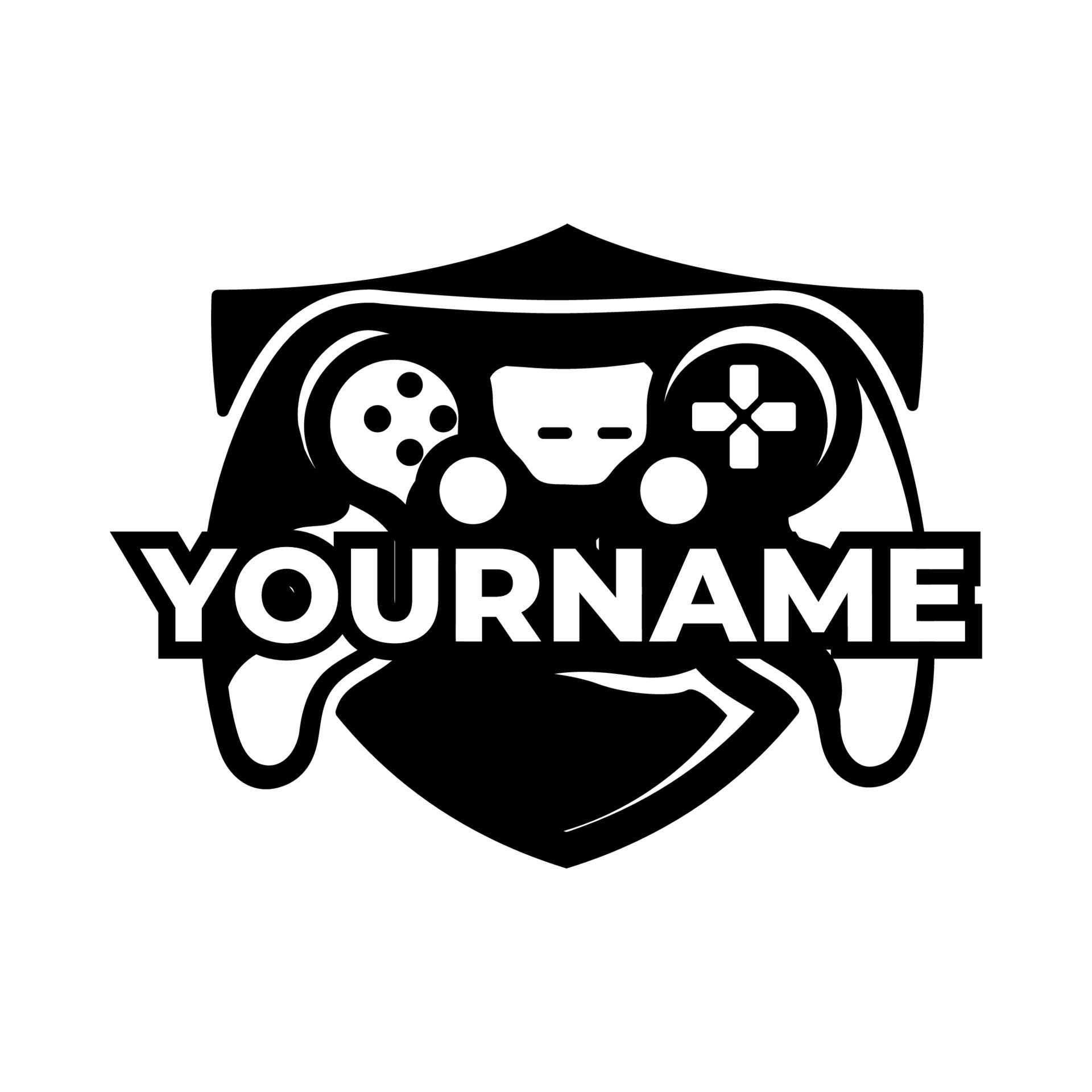 Gaming logo Black and White Stock Photos & Images - Alamy