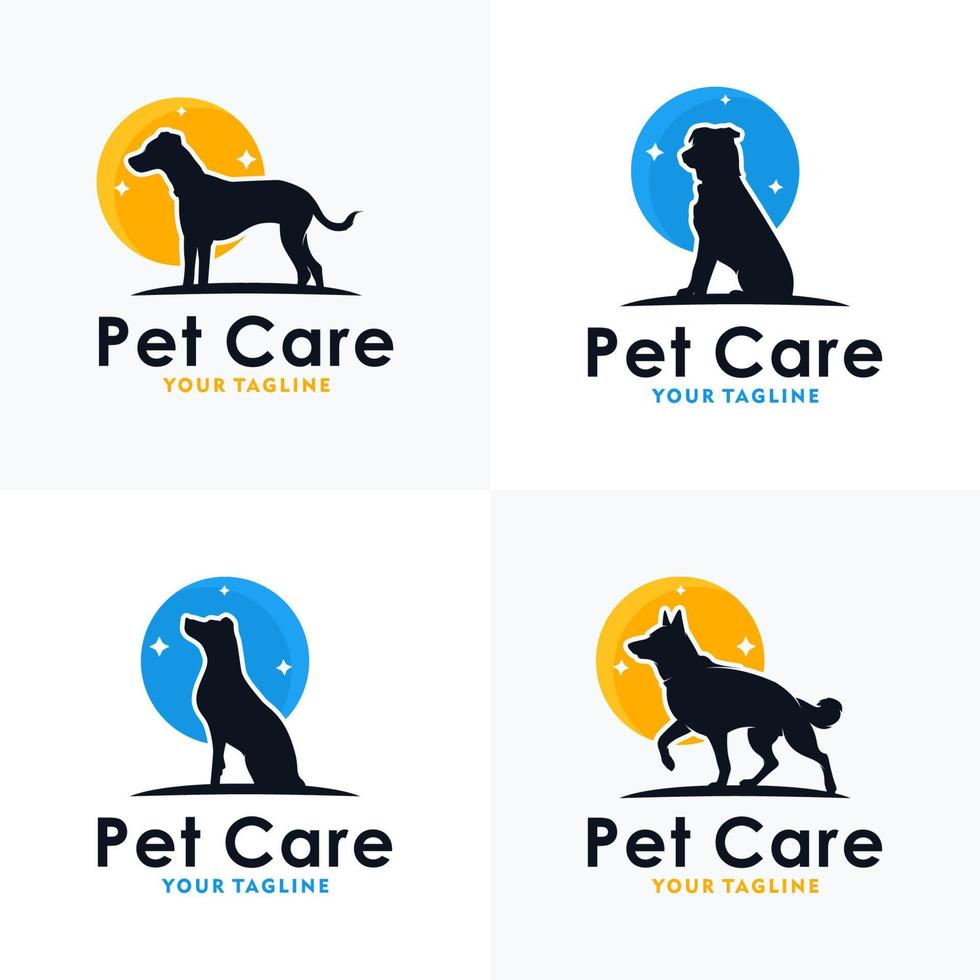 Pet Shop Logo Design Stock Illustrations vector