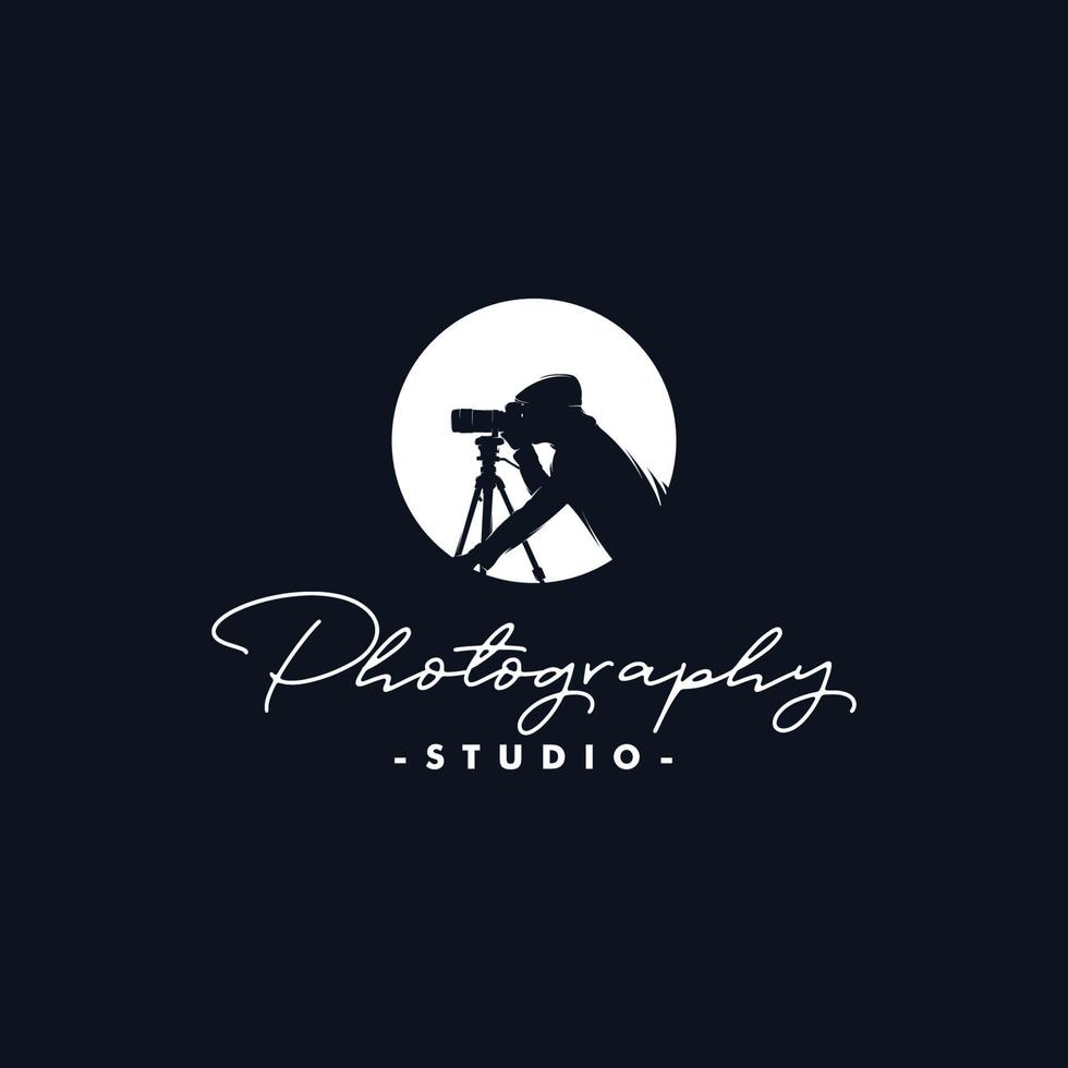 inspiración de vector de diseño de logotipo de fotógrafo