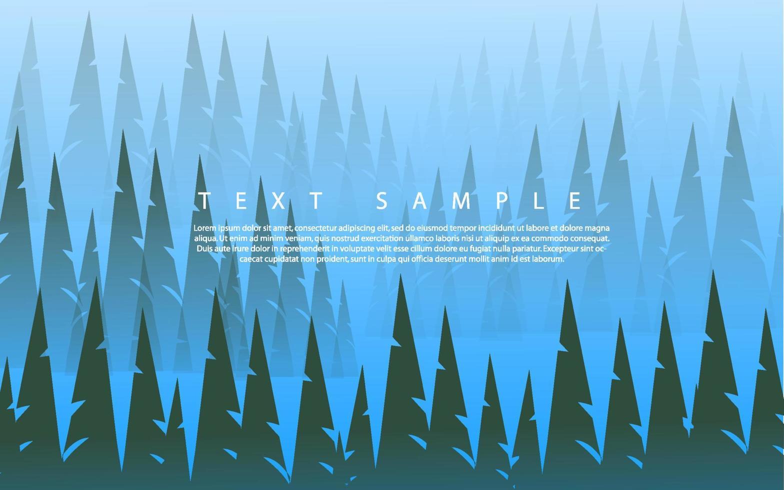Nature landscape with trees vector