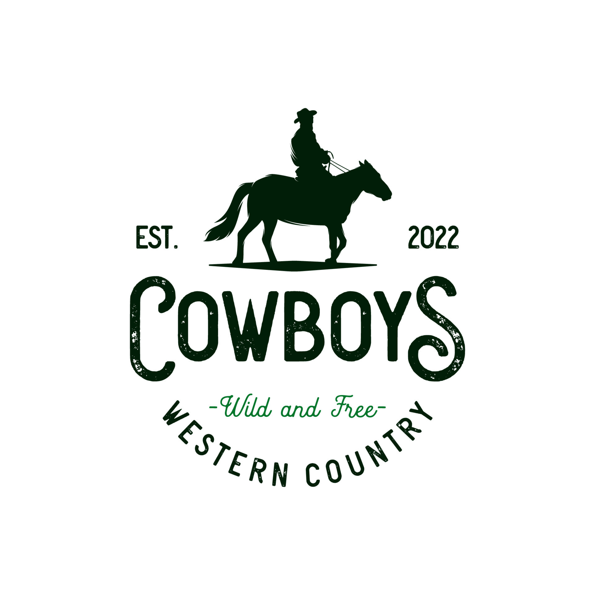 Cowboy wild west rodeo vintage logo 11156331 Vector Art at Vecteezy