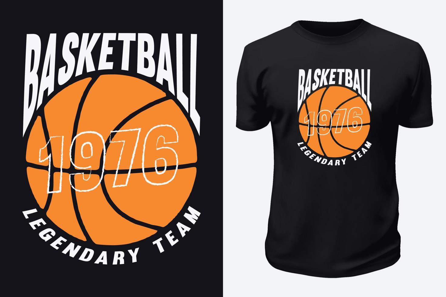 Basketball T shirt Design vector