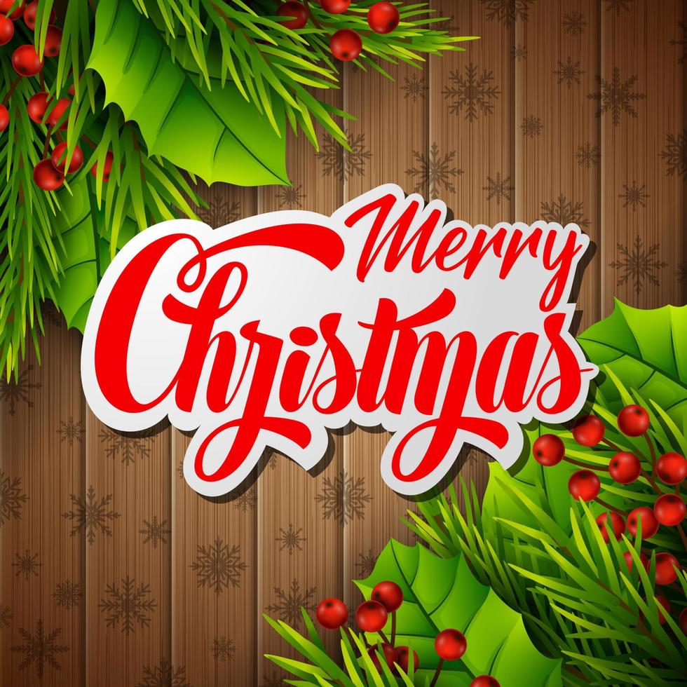 Christmas red background with christmas elements vector