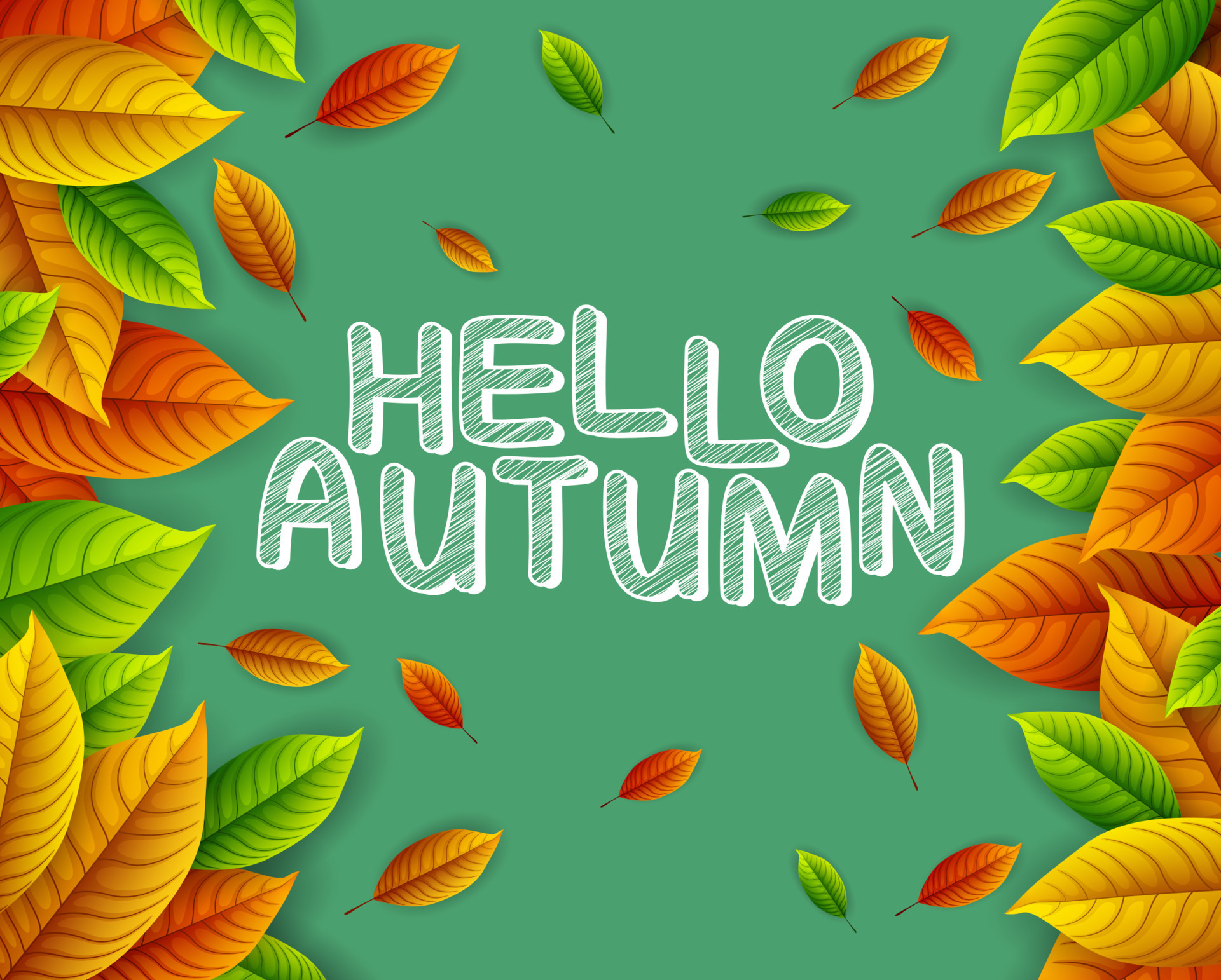 Autumn leaves background 11156482 Vector Art at Vecteezy