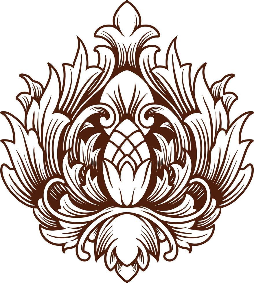 Engraved King Crown Symbol Elegant Silhouette vector