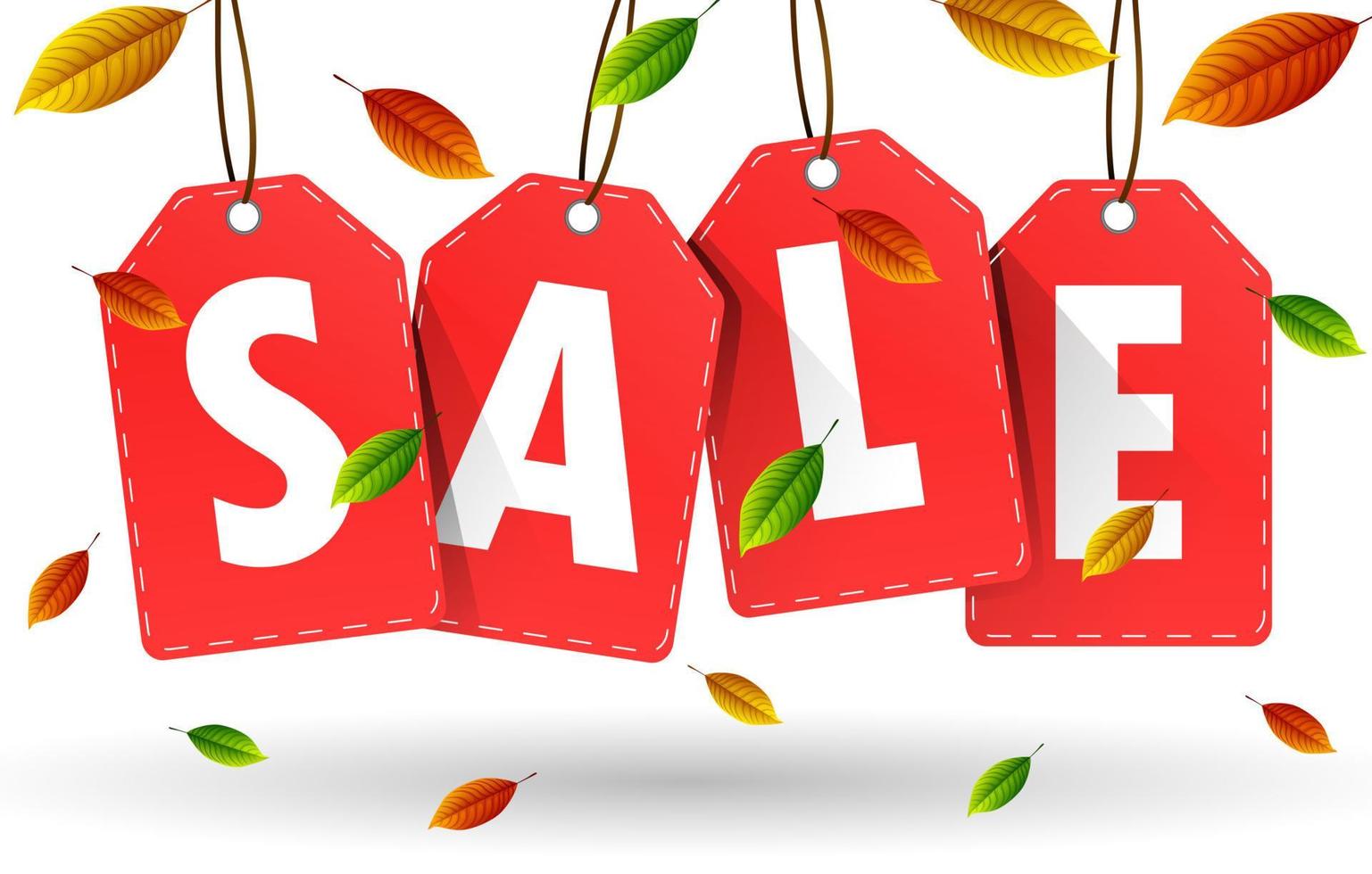 Autumn sale banners vector