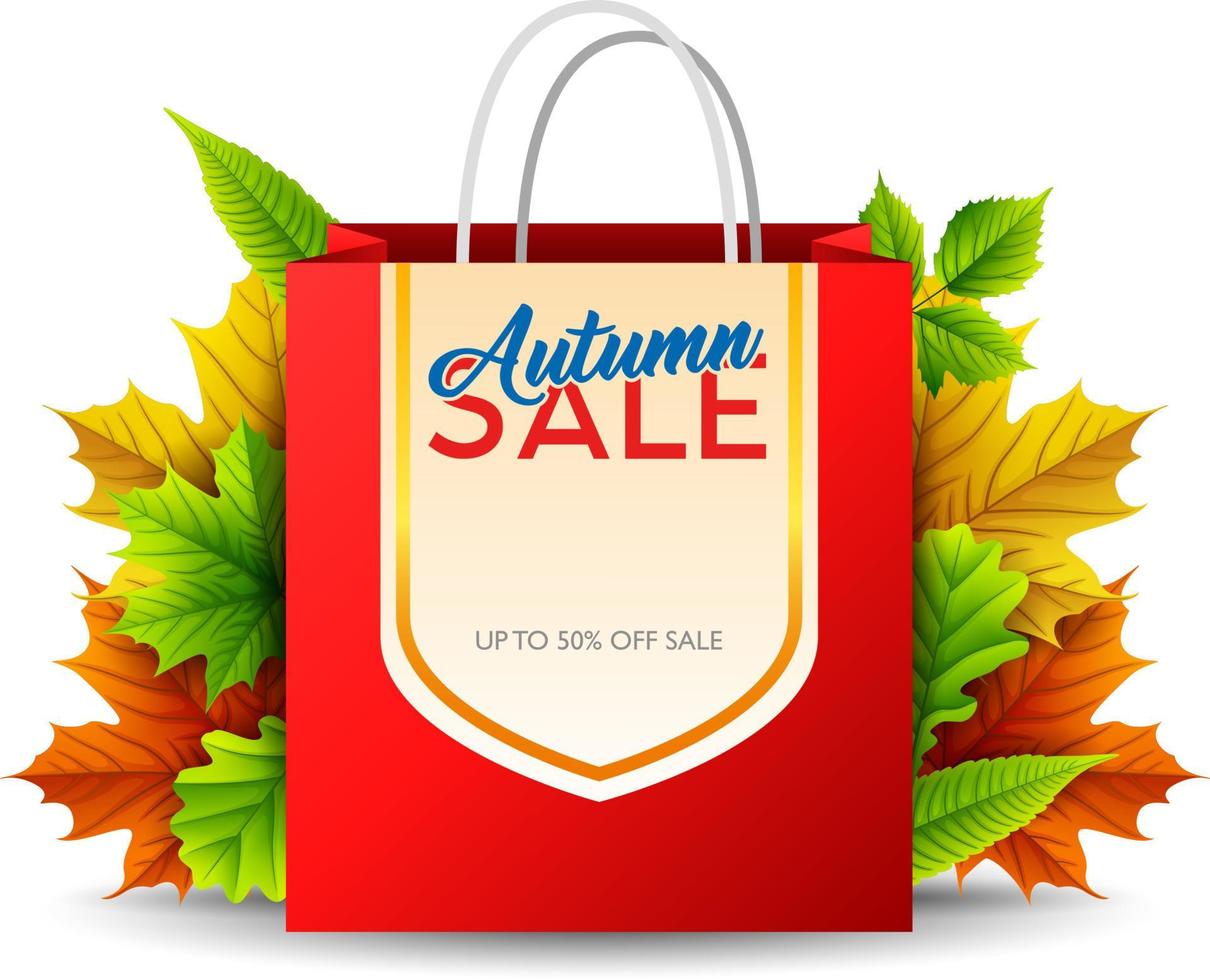 Autumn sale banners vector