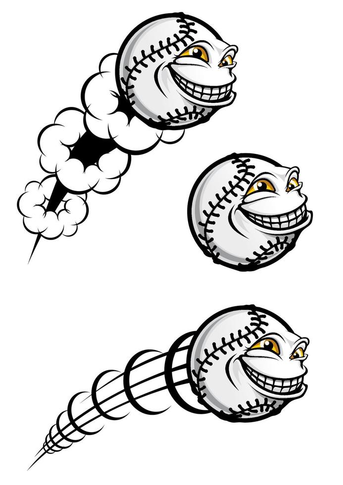 Baseball ball character vector