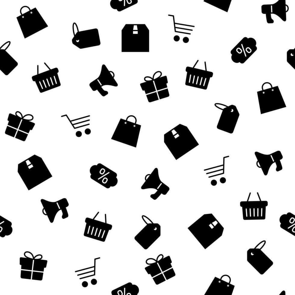 Black friday icons set on white background vector