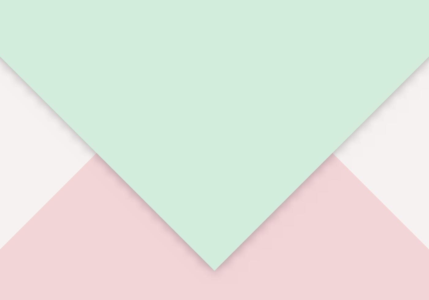 Colorful of Soft Pink and Green Paper Cut Background with Copy Space for Text vector