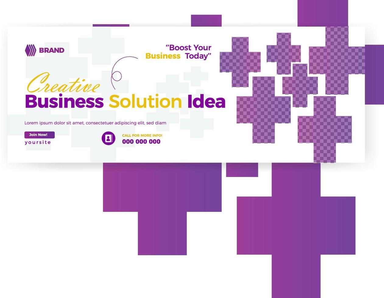 New Marketing agency business social media post template design vector