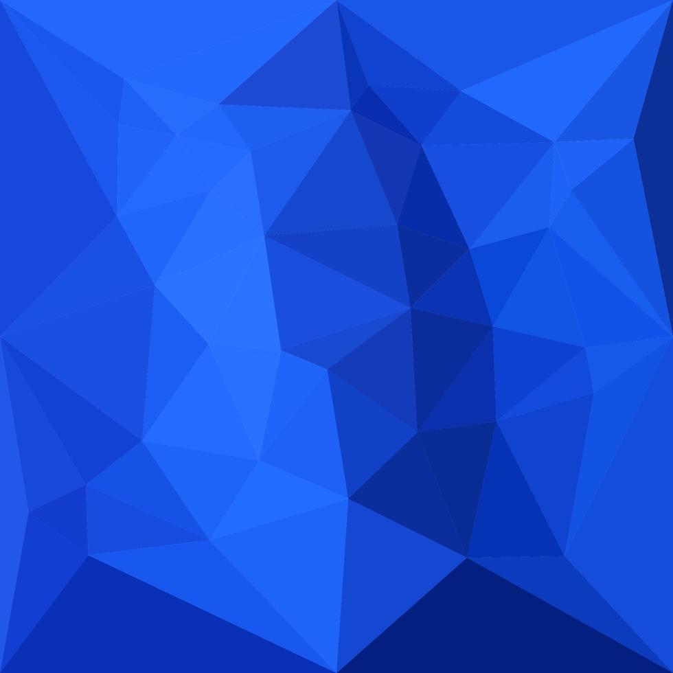 Bright Navy Blue Abstract Low Polygon Background vector