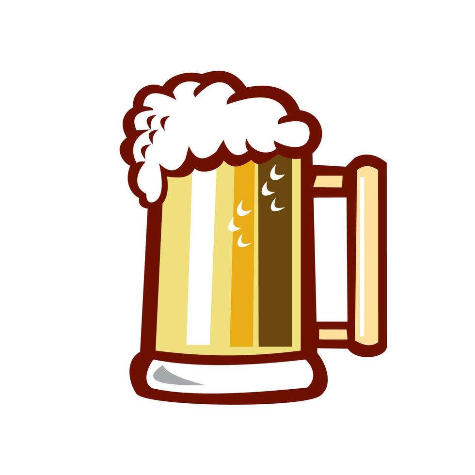 Beer Stein Isolated Retro vector