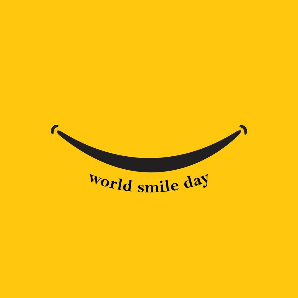 World smile day design concept vector
