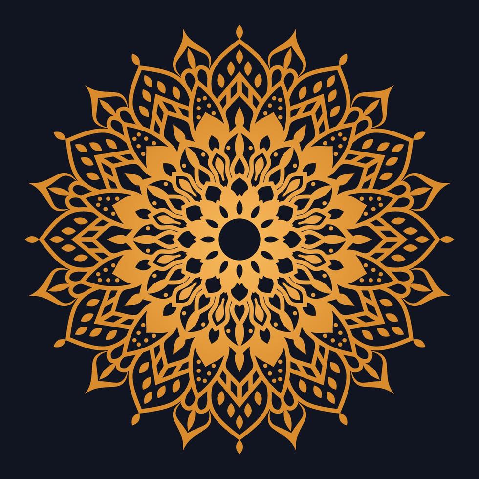 Luxury ornamental mandala design Free Vector