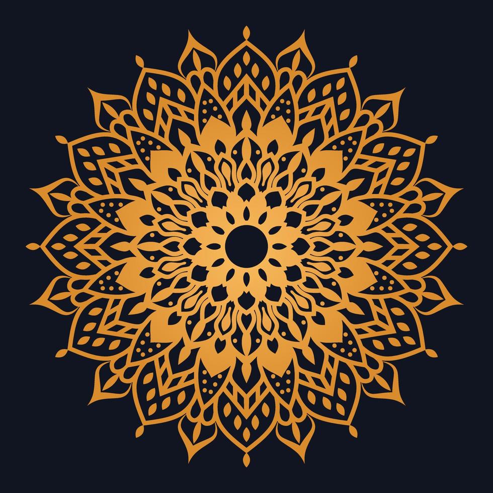 Luxury ornamental mandala design Free Vector